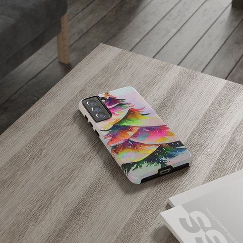 Swooshy Christmas Tree - Impact Resistant Phone Case